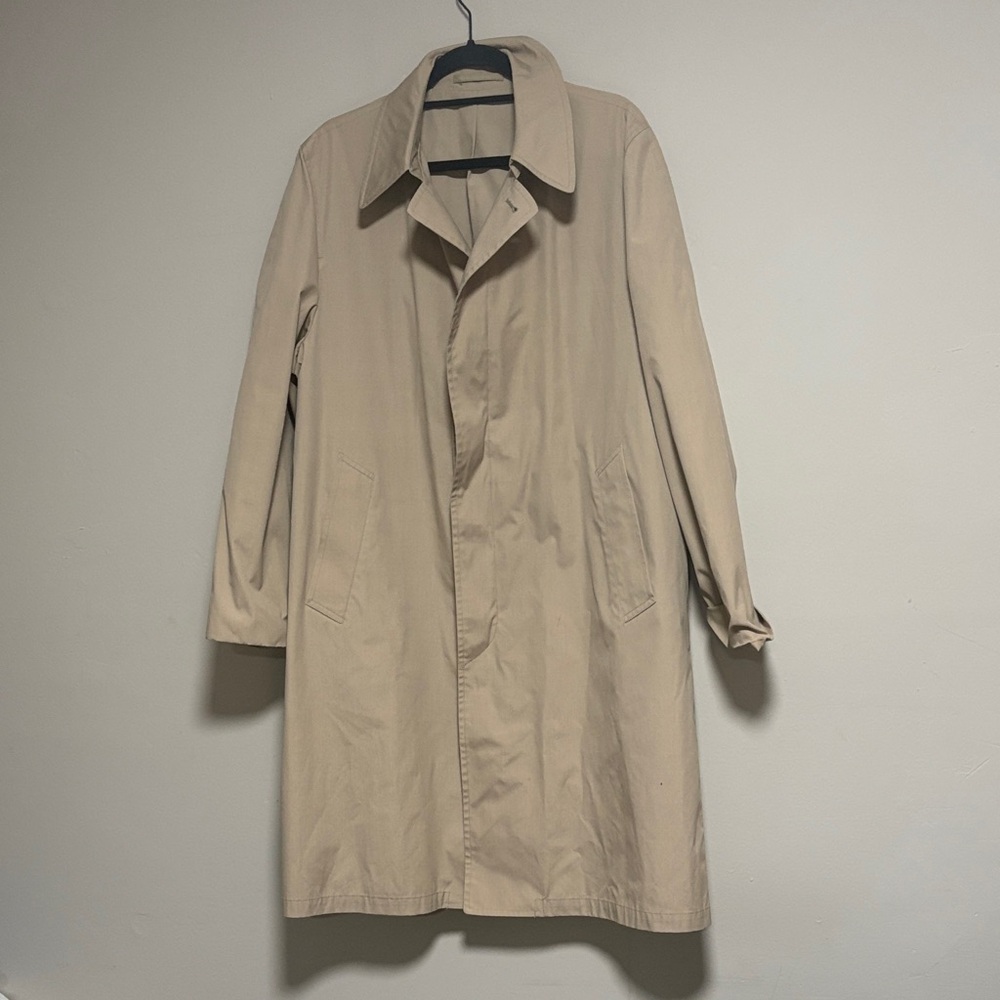 London Fog beige men's trench coat